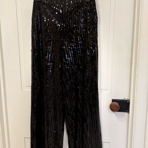 House of Harlow 1960 Black Sequin Pants
